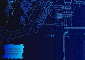 Mechanical instrument making. Technical abstract background vector