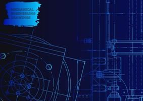 Mechanical instrument making. Technical abstract background vector