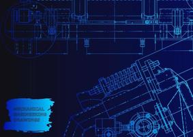 Machine-building industry. Computer aided design systems vector