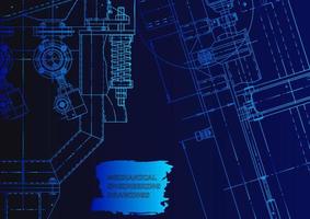 Mechanical instrument making. Technical abstract background vector