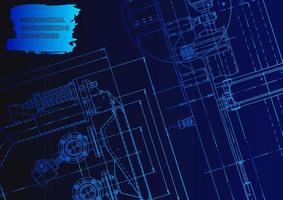 Computer aided design systems. Technical illustrations, background vector