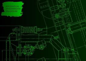 Computer aided design systems. Technical illustrations, background vector