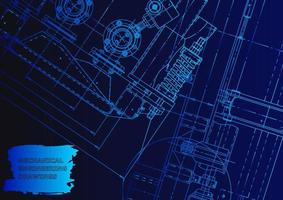 Computer aided design systems. Technical illustrations, background vector