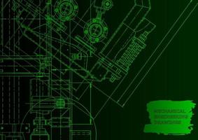 Computer aided design systems. Technical illustrations, background vector