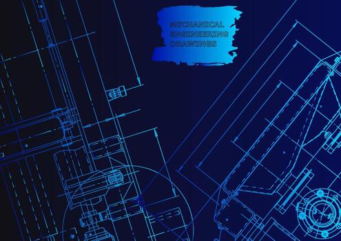 Mechanical instrument making. Technical abstract background vector