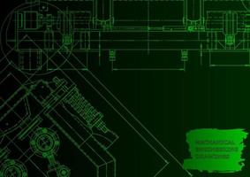 Computer aided design systems. Technical illustrations, background vector