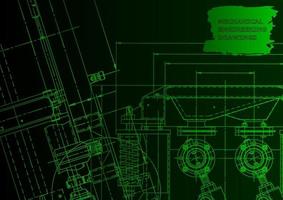 Mechanical instrument making. Technical abstract background vector