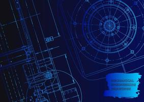 Mechanical instrument making. Technical abstract background vector