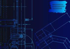 Computer aided design systems. Technical illustrations, background vector