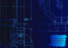 Computer aided design systems. Technical illustrations, background vector