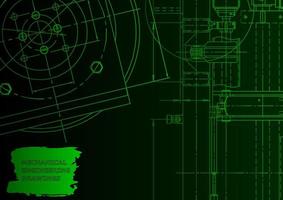 Mechanical instrument making. Technical abstract background vector