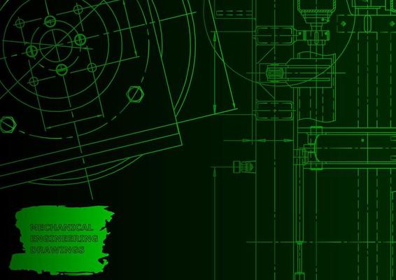 Mechanical instrument making. Technical abstract background