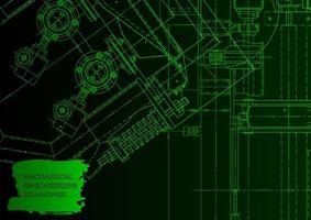 Mechanical instrument making. Technical abstract background vector