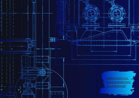 Computer aided design systems. Technical illustrations, background vector