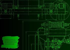 Machine-building industry. Computer aided design systems vector