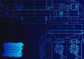 Computer aided design systems. Technical illustrations, background vector