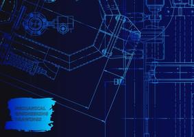 Mechanical instrument making. Technical abstract background vector