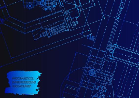 Computer aided design systems. Technical illustrations, background
