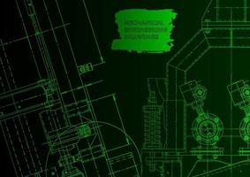 Mechanical instrument making. Technical abstract background vector