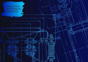 Computer aided design systems. Technical illustrations, background vector