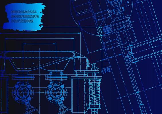Computer aided design systems. Technical illustrations, background