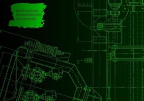 Machine-building industry. Computer aided design systems vector