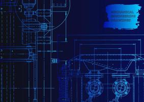 industria de construcción de maquinaria. sistemas de diseño asistido por computadora vector