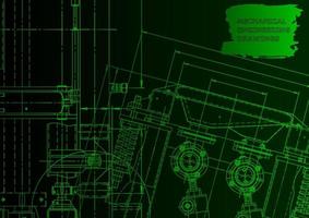 Computer aided design systems. Technical illustrations, background vector