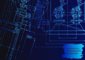 Computer aided design systems. Technical illustrations, background vector