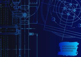 Mechanical instrument making. Technical abstract background vector