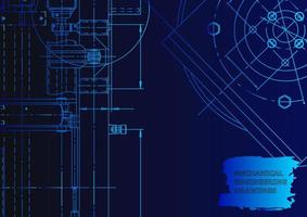 Mechanical instrument making. Technical abstract background vector