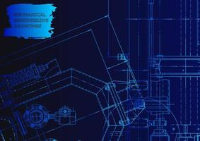 industria de construcción de maquinaria. sistemas de diseño asistido por computadora vector