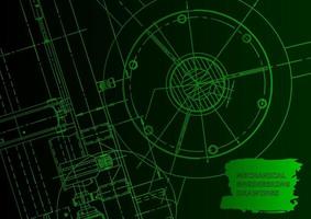 Mechanical instrument making. Technical abstract background vector
