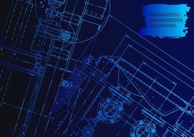 Computer aided design systems. Technical illustrations, background vector