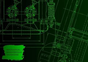 Computer aided design systems. Technical illustrations, background vector