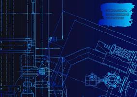 Computer aided design systems. Technical illustrations, background vector