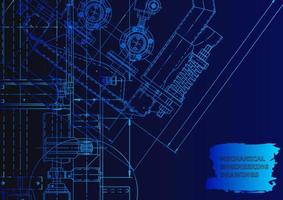 Computer aided design systems. Technical illustrations, background vector