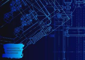 Mechanical instrument making. Technical abstract background vector