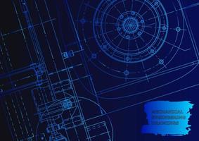 Mechanical instrument making. Technical abstract background vector