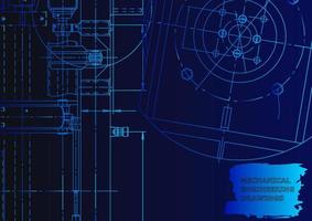 Mechanical instrument making. Technical abstract background vector