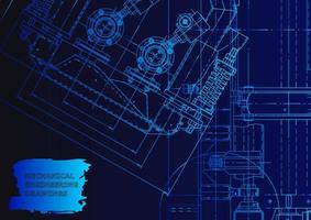 industria de construcción de maquinaria. sistemas de diseño asistido por computadora vector