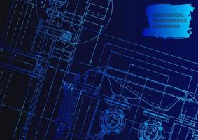 Computer aided design systems. Technical illustrations, background vector