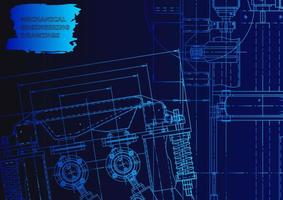 industria de construcción de maquinaria. sistemas de diseño asistido por computadora vector