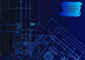 Computer aided design systems. Technical illustrations, background vector