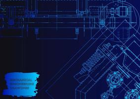 Mechanical instrument making. Technical abstract background vector