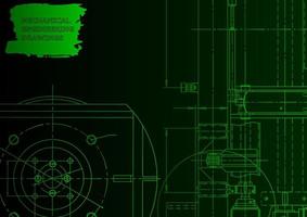 Mechanical instrument making. Technical abstract background vector