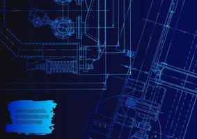 Computer aided design systems. Technical illustrations, background vector