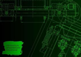 Mechanical instrument making. Technical abstract background vector