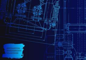 industria de construcción de maquinaria. sistemas de diseño asistido por computadora vector