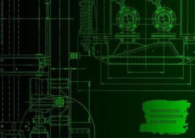 Computer aided design systems. Technical illustrations, background vector